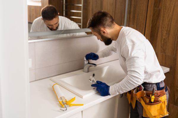 Sink Recaulking in Lake Zurich