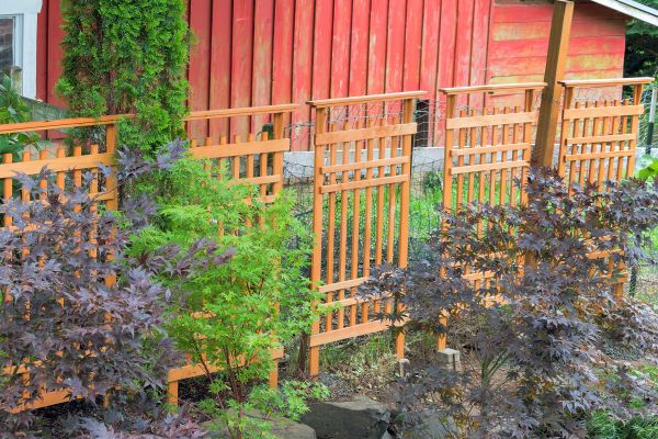 Wood Trellis Mounting in Lake Zurich